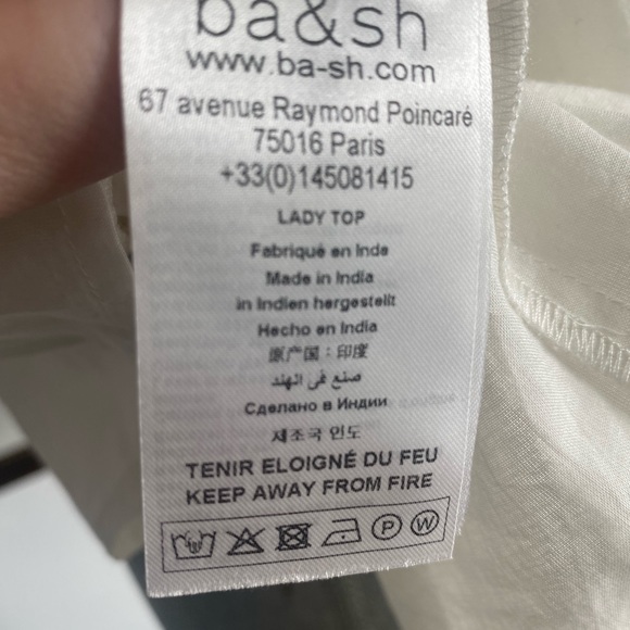 Ba&sh Paris , off white blouse. NEW - Picture 4 of 6